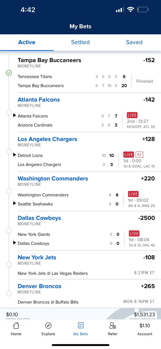 PennyPlaysHit's tweet image. REGARDLESS OF TODAYS WEIRD TURNOUTS!  

WE’RE STILL IN IT!!!
Penny Parlays 

#GamblingTwitter  #GamblingX #TheCommunity #Gambler #Gambling #PennyParlays