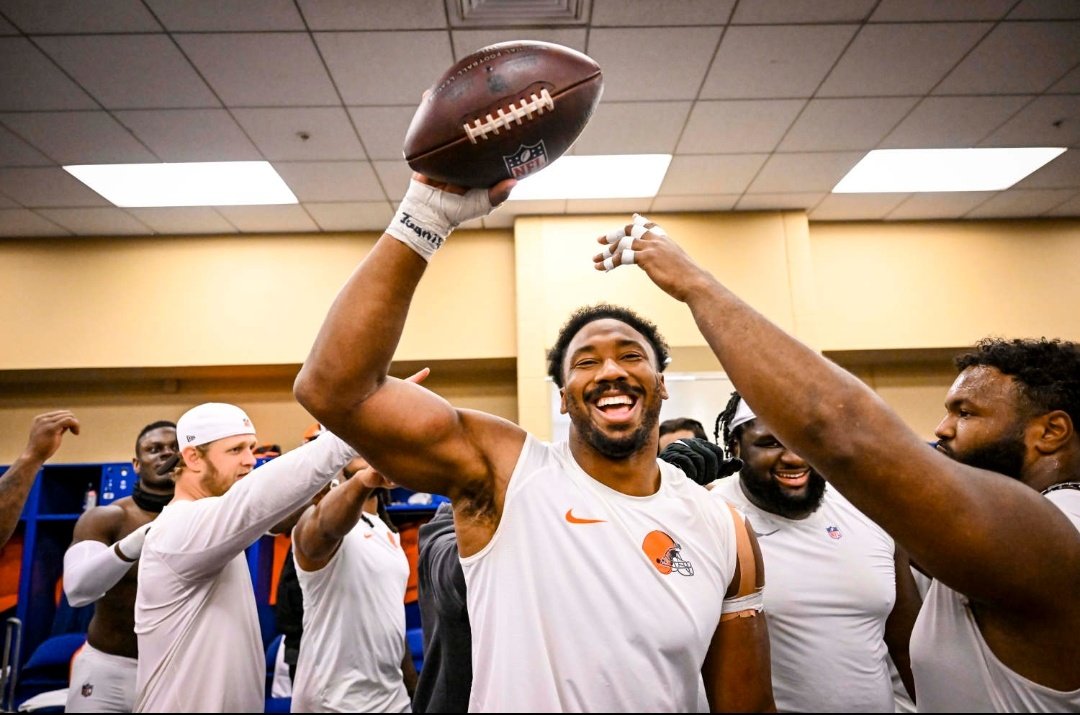 The Browns were down to their 4th and 5th offensive tackles.

The Browns were down 14-0

The Browns were down until the last second on the clock.

CLEVELAND IS COMING