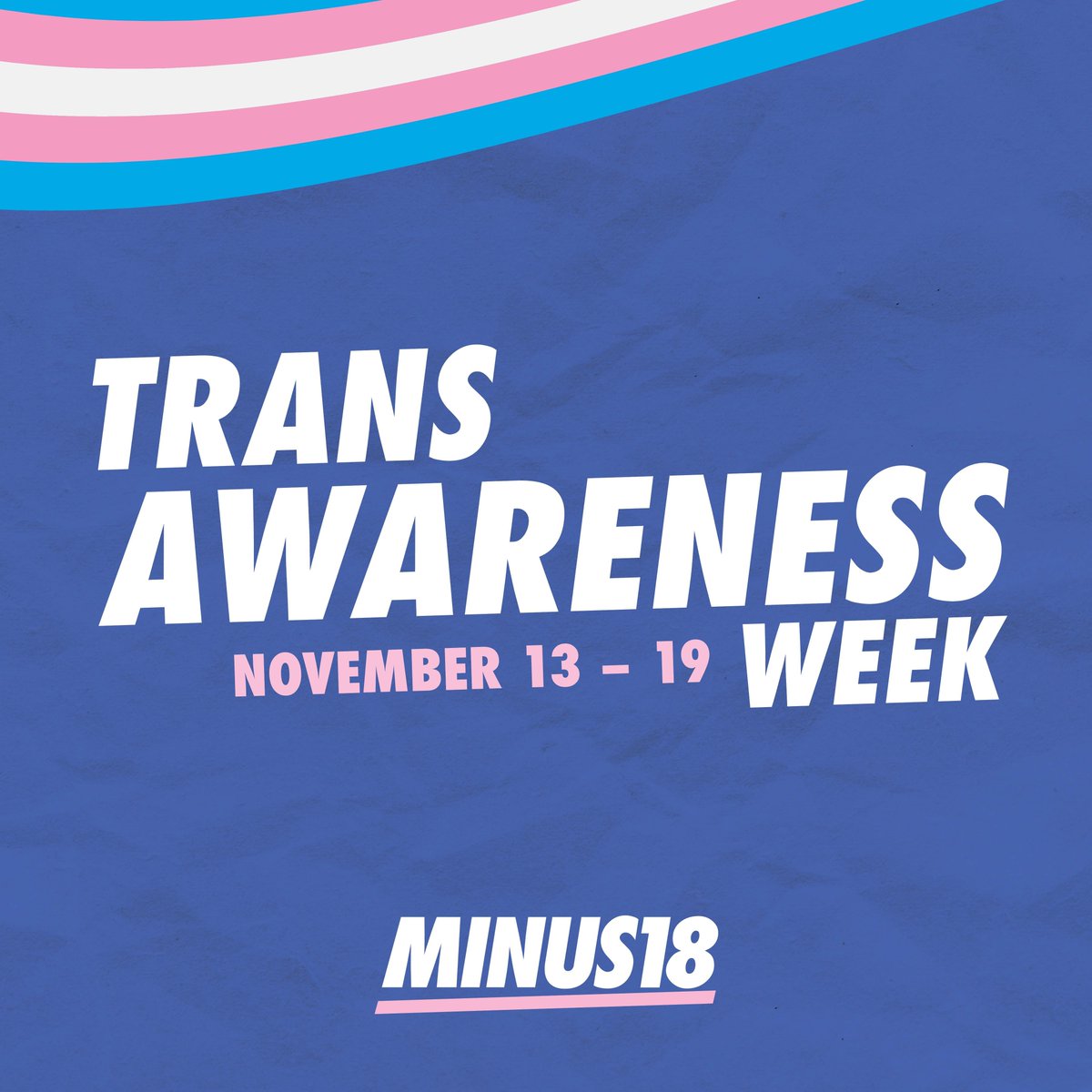 [1/4] Happy Trans Awareness Week! It all starts TODAY! 🏳️‍⚧️

First and foremost, it's a week all about TRANS PRIDE! 

So, to our trans attendees, supporters, friends, donors, family, community: have the most AMAZING WEEK, and really celebrate YOU.