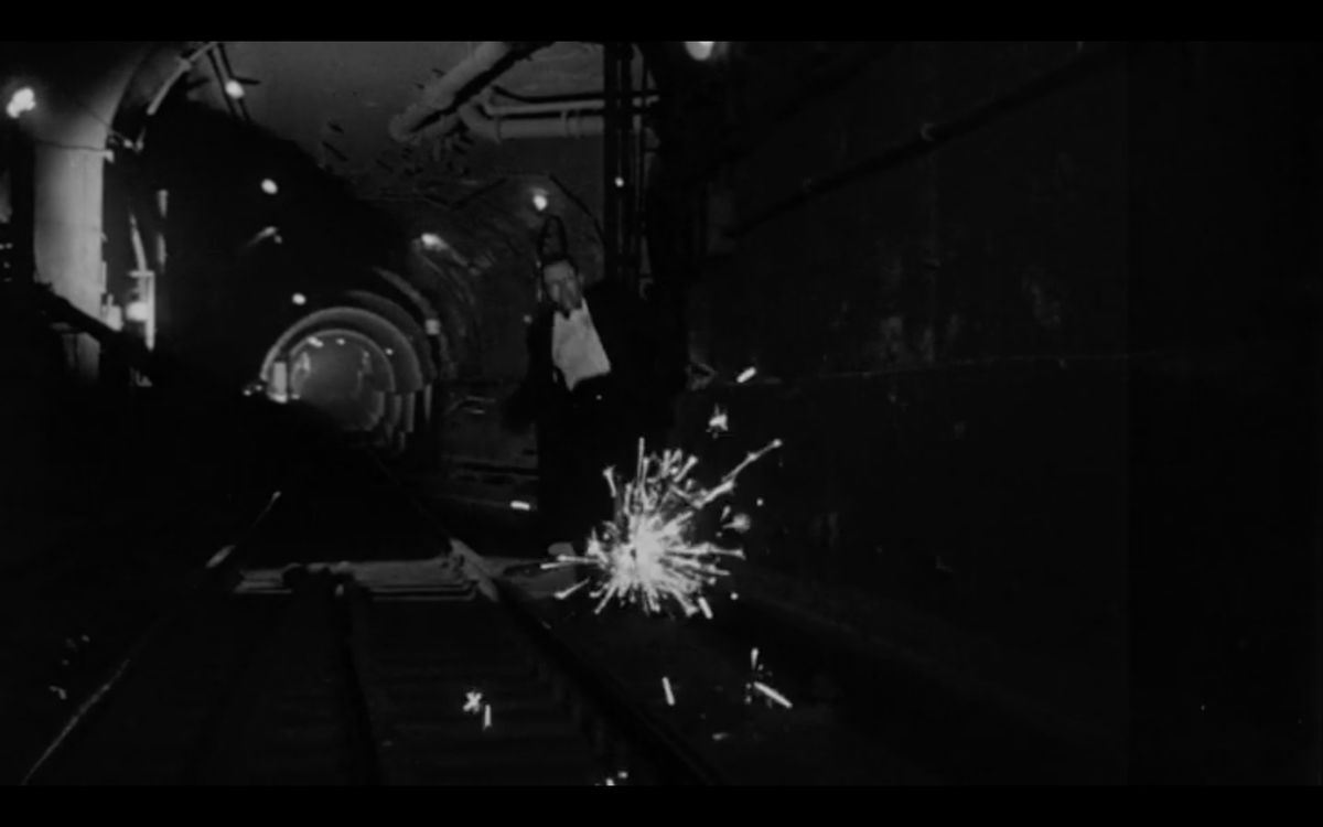 NoirAlleyAtNoon's tweet photo. Burned by boiling water, third rail shock and then getting run over by a train. 
A fitting end for Hoplin. 
#DarknessAtNoon #CryTerror #NoirAlley https://t.co/pg1ThWNTx3