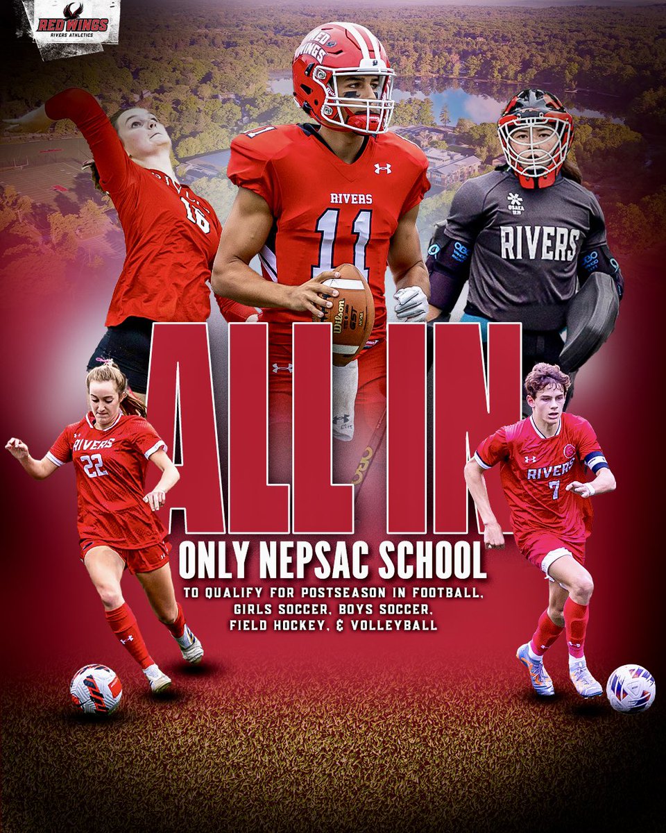 NEPSAC Tournament &amp; Bowl matchups are set! Rivers is the only school in New England with all five team advancing to the postseason.