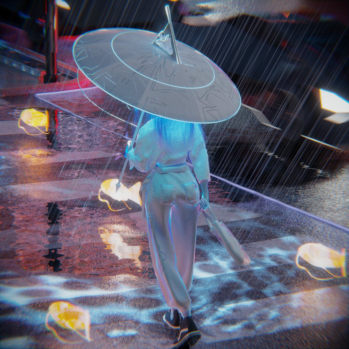 KOI STREET \\ Made in Blender

#CGI #3D #ART #CYBER #CYBERPUNK #SCIFI