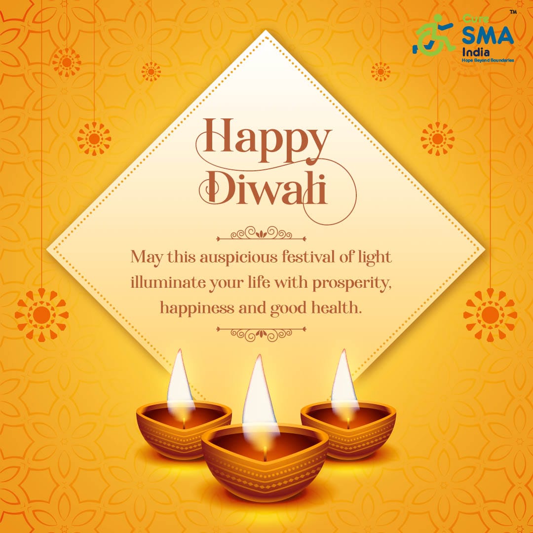 CureSMAIndia wishes a happy, healthy and prosperous Diwali to everyone 🎉🎊🎉💐💐⭐🌟🪔🪔🪔🪔🪔🪅🌸🪷🌺🌼💮🙏