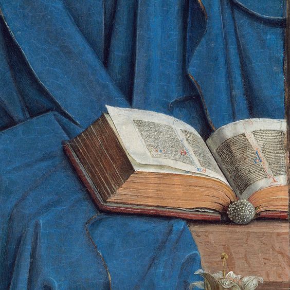 The Annunciation (detail), 1434-1436 
#JanvanEyck