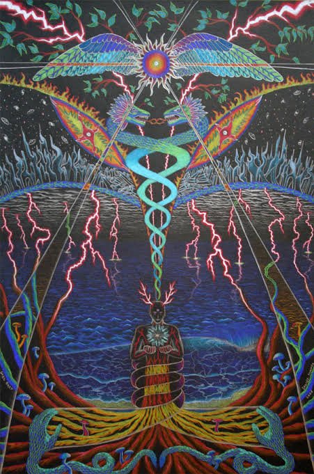 Eres parte de este espacio sagrado, repleto de energías en primera persona que llamas realidad. Te fundes en él, eres uno con él. Eres su centro, eres ombligo del cosmos. Más no lo eres como personaje, lo eres como existencia: razón, sensación, percepción y consciencia.