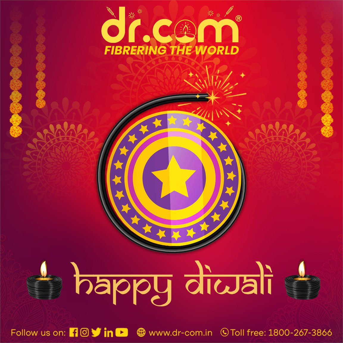 drcomindia's tweet photo. May the radiant glow of Diwali illuminate your life with boundless joy, endless prosperity, and everlasting love. Happy Diwali!
Visit: https://t.co/BJXJv6eI4y
#drcom #FibreringTheWorld #FibreCables #HappyDiwali2023 #DiwaliWishes #FestivalOfLights #DiwaliCelebrations #LoveAndJoy https://t.co/xOYANucaZt