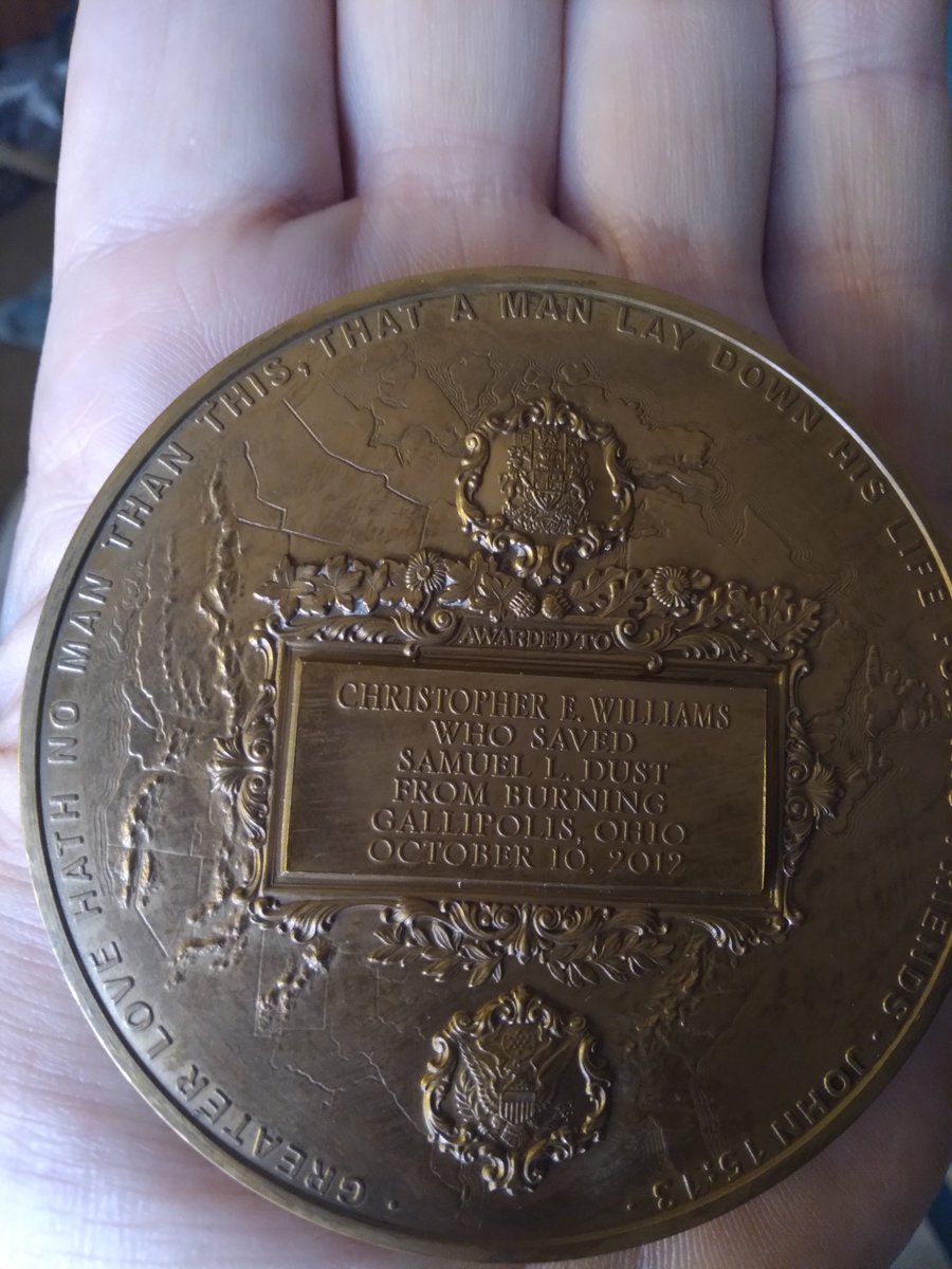 UnknownHeroCW's tweet photo. "Greater Love hath no man than this, that a man lay down his life for his friends John 15:13" says on the back of every Carnegie hero medal mine 2 known on XTwitter as unknown Heroes w c w  its their stories I'll be Shining a light on plz "follow &amp; like they deserve the light" https://t.co/KtWIsWfNFx
