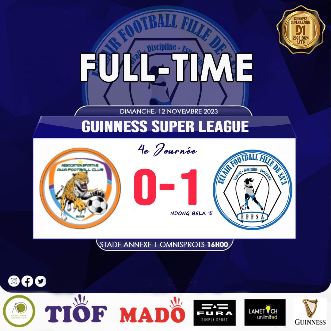 ECLAIR FOOTBALL FILLE DE SA'A OFFICIEL tweet media