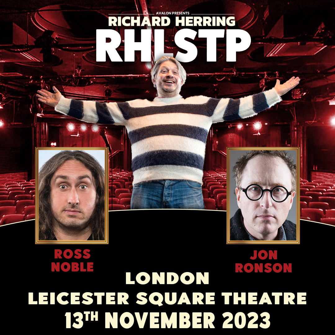 TOMORROW. Not many tickets left Last RHLSTP in London in 2023 leicestersquaretheatre.com/show/richard-h…