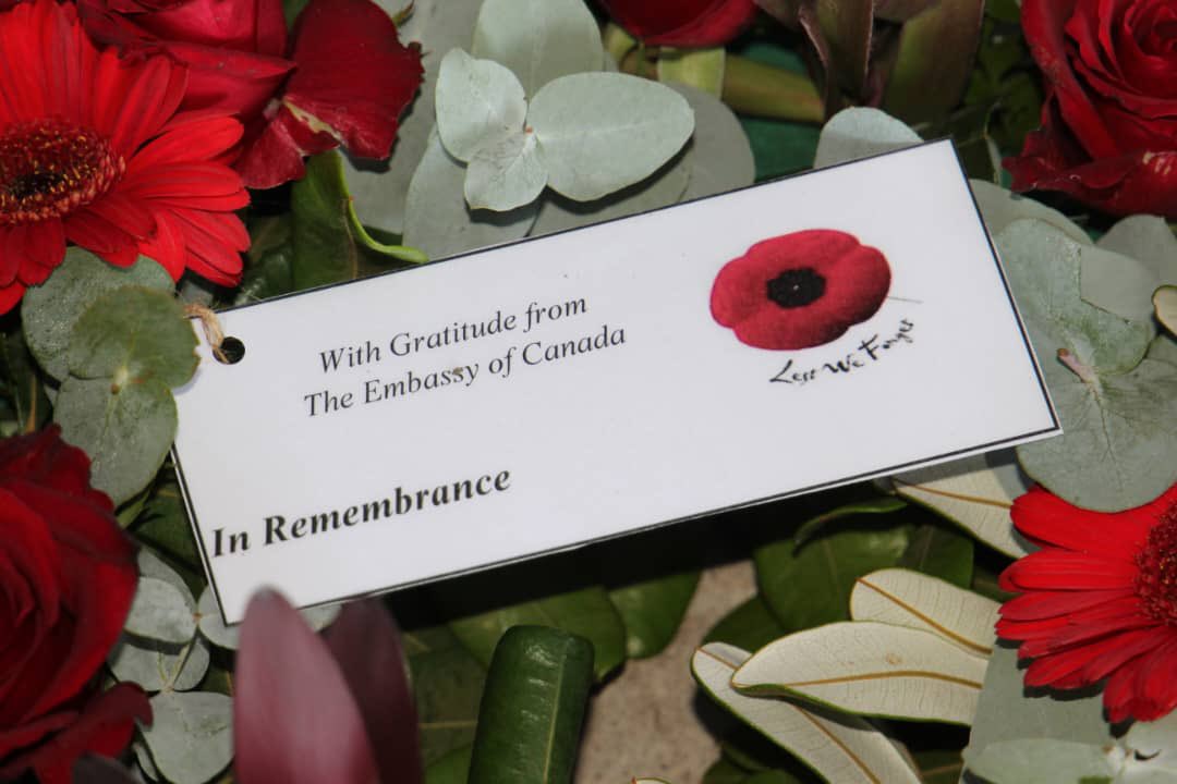 AristildeCanada's tweet image. Canada joined the UK Embassy and many others today in a solemn ceremony in Harare in honor of the fallen. We laid our wreaths in hommage of liberation veterans of all races and places #RemembranceDay2023 #LestWeForget2023