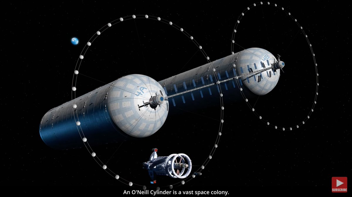 NASAWatch's tweet image. Set to full screen + turn up volume: &quot;O&apos;Neill Colonies - An Animated Tour&quot; youtube.com/watch?v=Z2d_0l… by Mark A. Garlick @SpaceBoffin #finalfrontier #AdAstra
