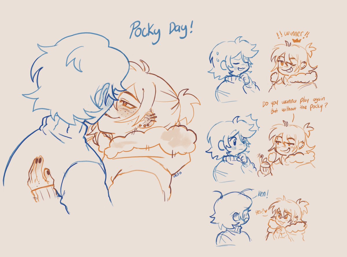 octo__pie's tweet photo. Let’s pretend it’s still Pocky day https://t.co/M3QcmEUiOE