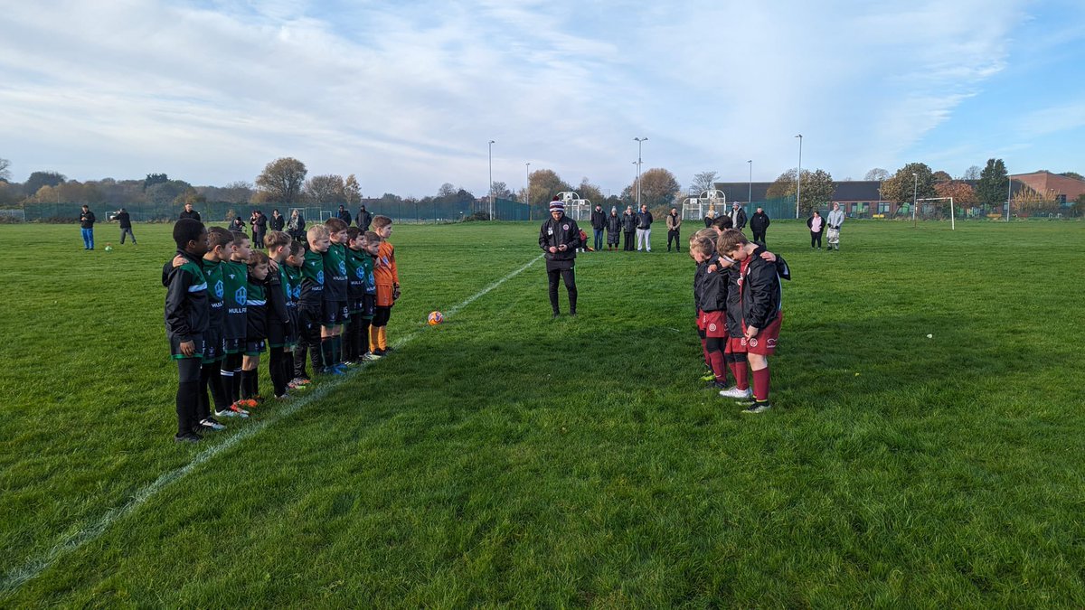 Only two of our teams in action this week. Our U8 and U9’s paid their respects this morning before their games. 🫡 Well done to our U9 team and Fishers AFC this morning at home. 👏 #lestweforget