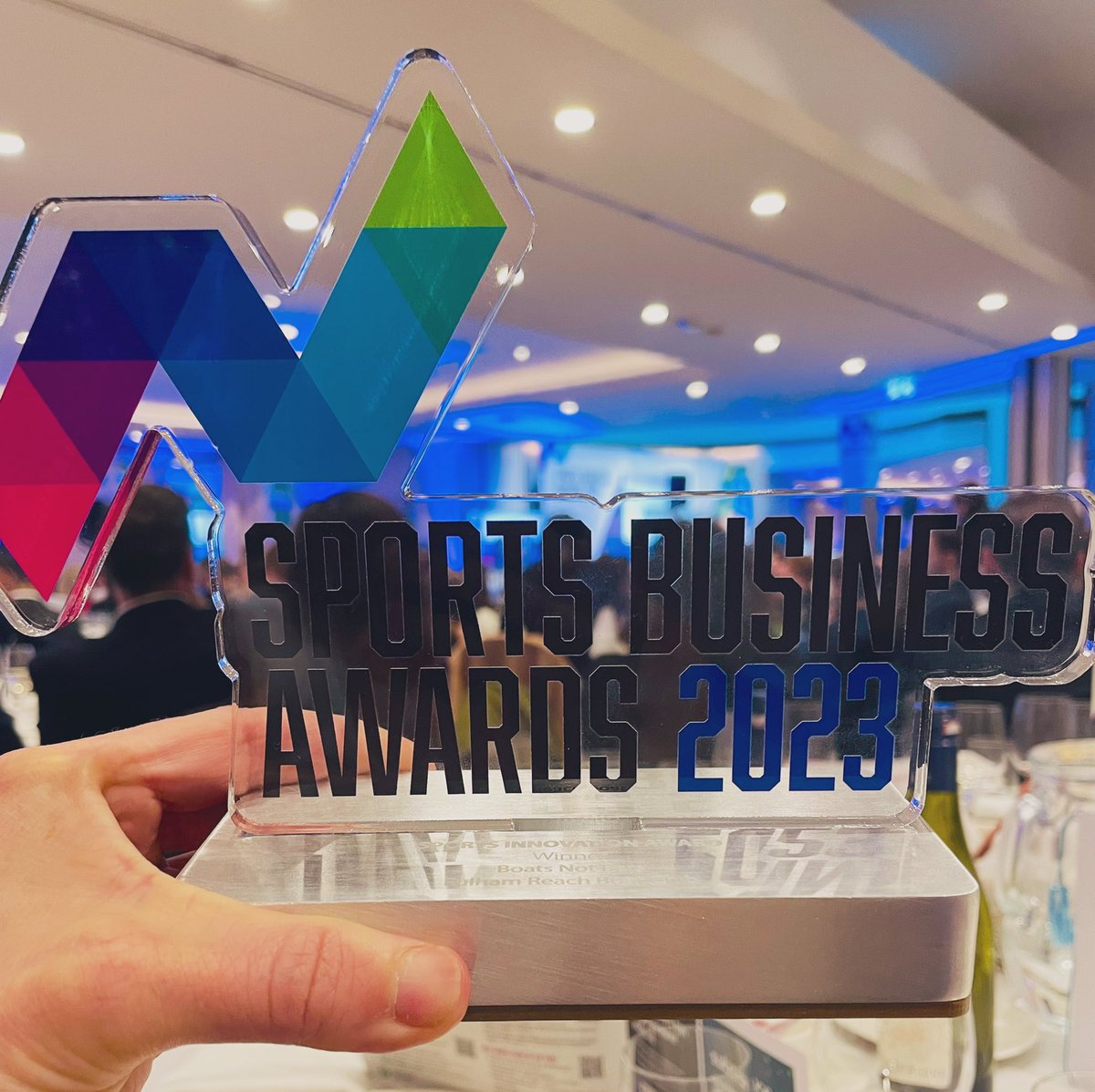 Delighted that Boats not Bars won the Innovation category at the Sports Business Awards on Friday - the more we value such projects, the more likely we can make prison a one-off punishment instead of the start of a revolving door pattern #powerofsport