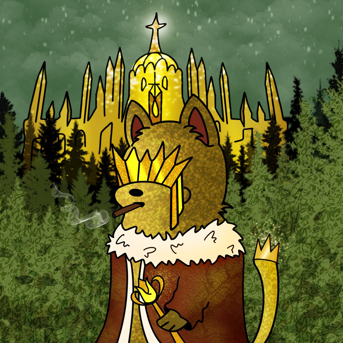 Let's meet with King Karma Cat!

A king who ruled many lands and was famous for his many qualities. Legend has it that King Karma Cat, with a crown of wisdom upon his majestic head and a mane of fur that spoke of countless tales, governed not only his kingdom but also the