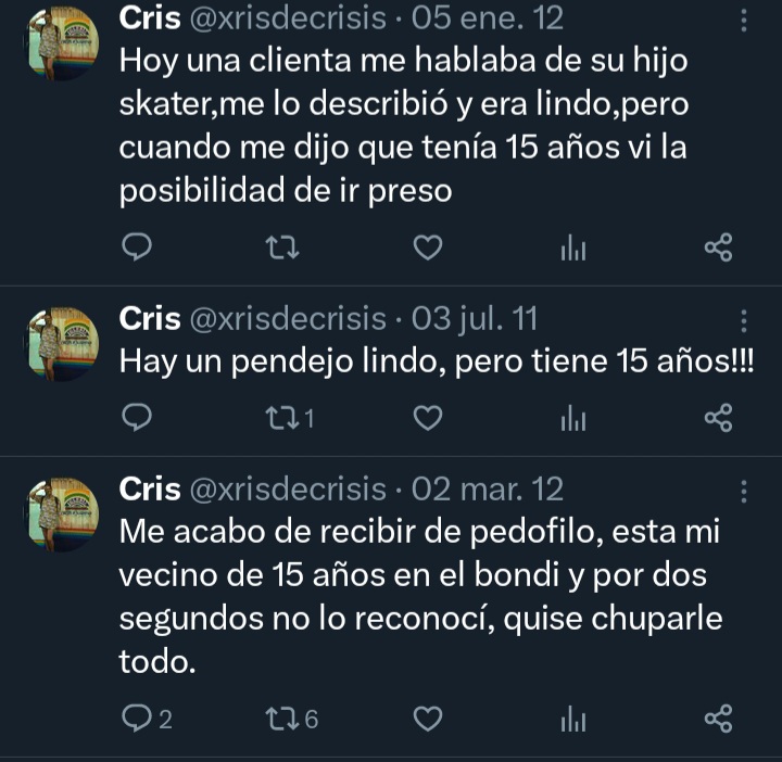 Los tweets del tipo que le pasa el orto por la cara a la piba. Esto es peligrosisimo