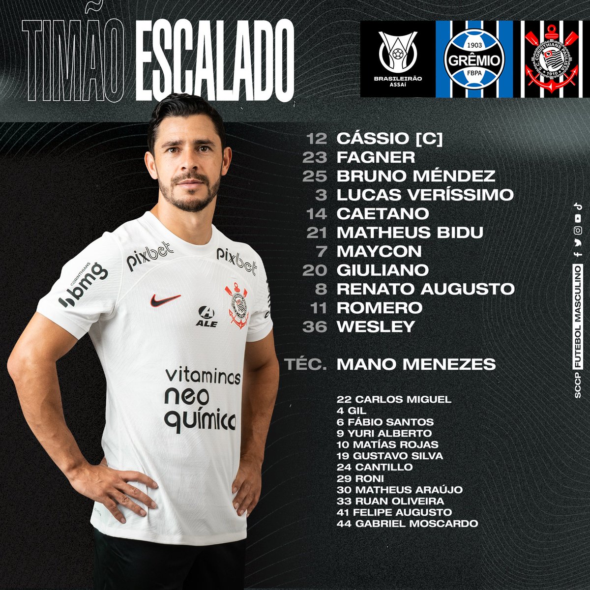 Vessoni on X: Os próximos 4 jogos do #Corinthians no Brasileirão: / X