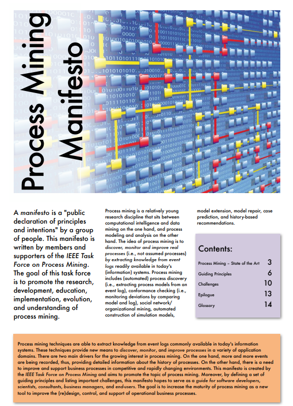 Confused? Start by (re)reading the #ProcessMiningManifesto or my first #ProcessMiningBook (both published in 2011) tf-pm.org/resources/mani….  #ProcessMining always included simulation, predictive, real-time, prescriptive, etc. I suspect some #IT players have acute #MemoryLoss ...