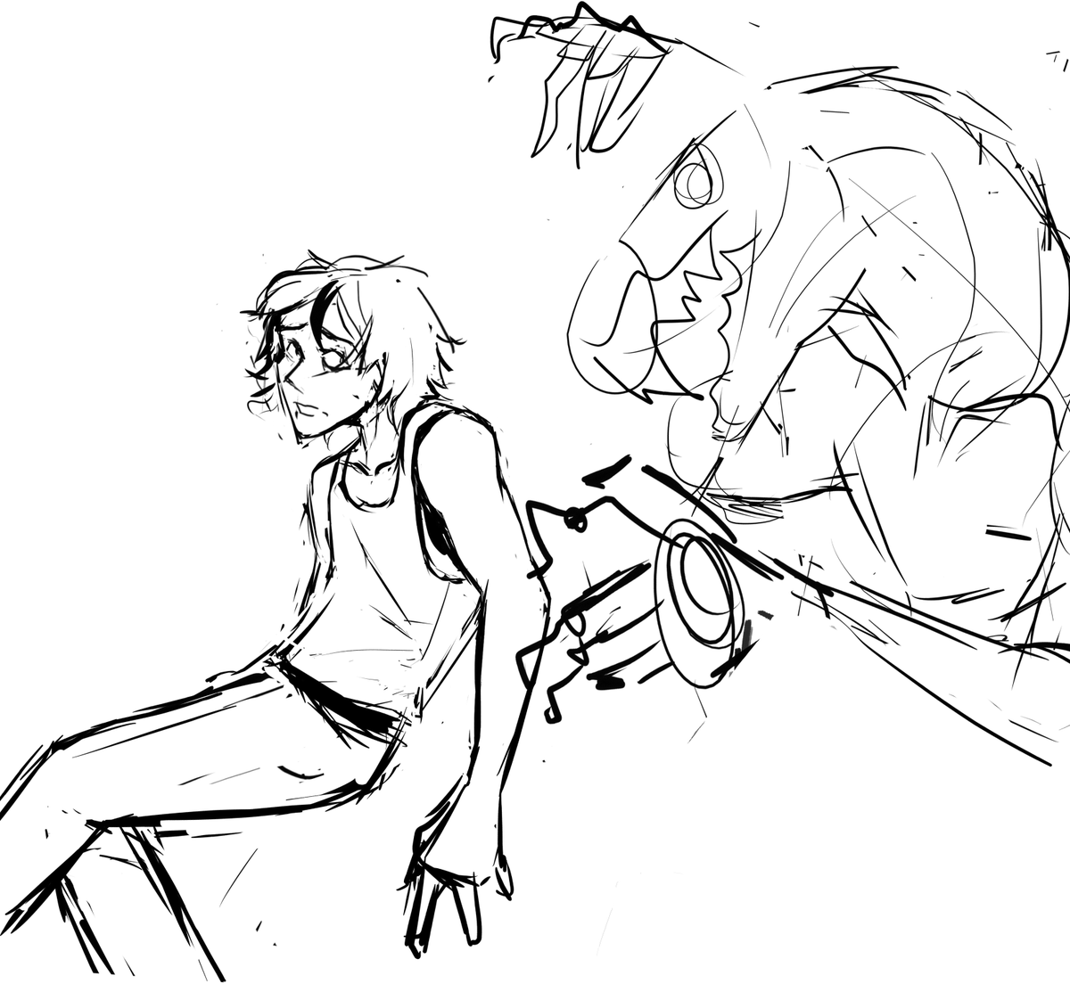 coiocoya's tweet photo. algo del 2020 con sus respectivos bocetos #kritaart #illust #artprocess https://t.co/UHLGJ3lVpq