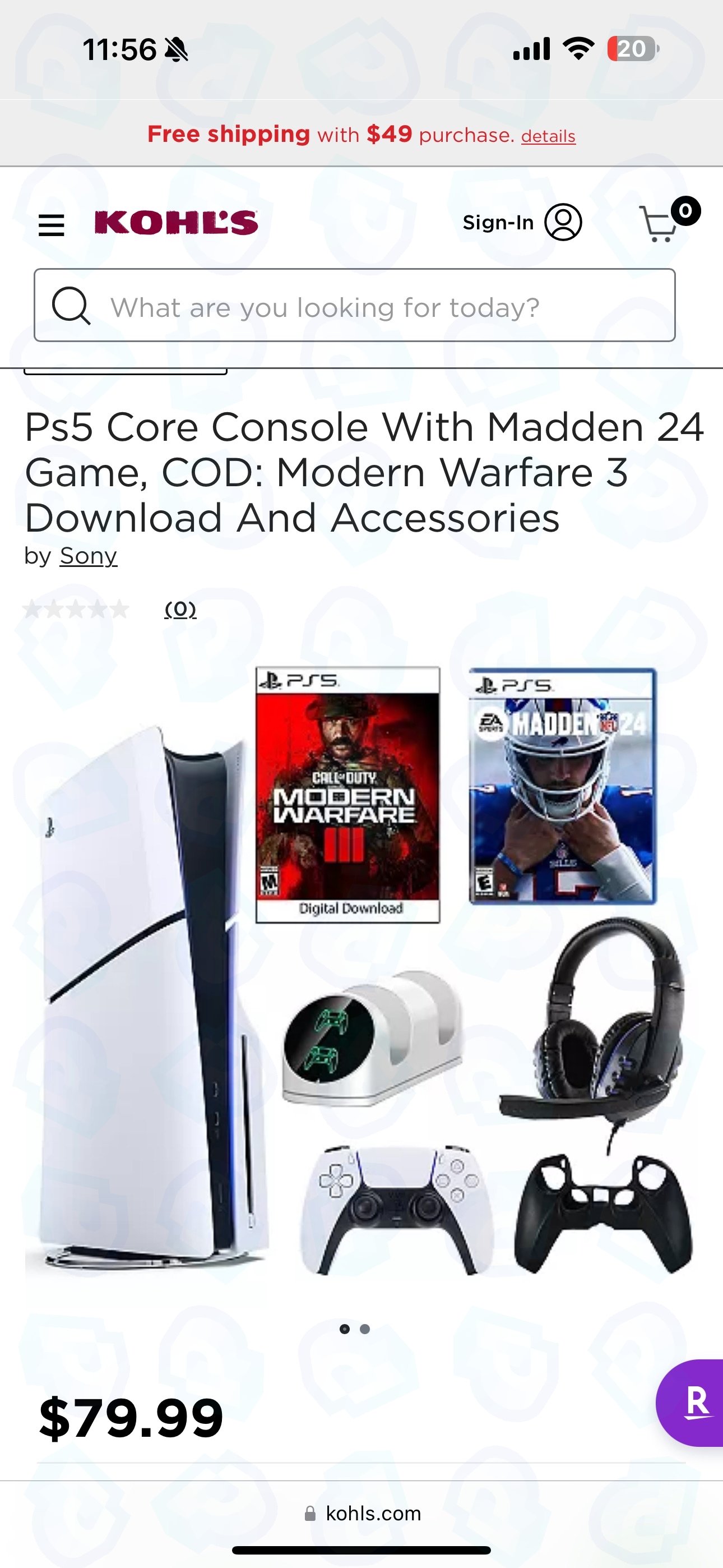 Playstation sale 5 kohls