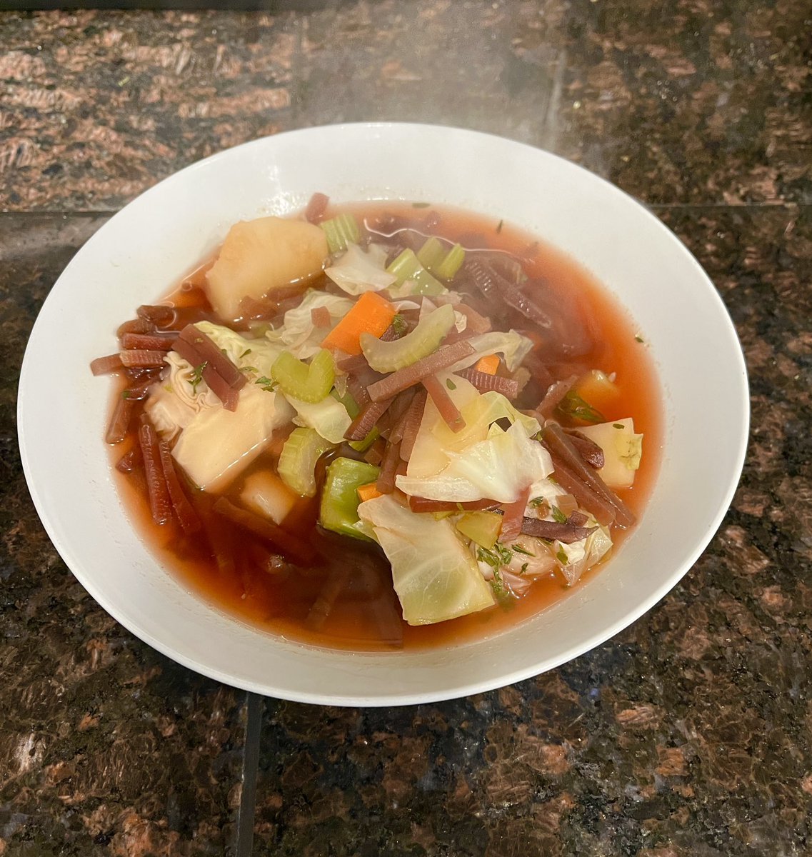 Vegetarian borsht. The only altered food of my childhood my mother approved of. Who else makes food the departed liked when you miss them? What do you make and for whom?