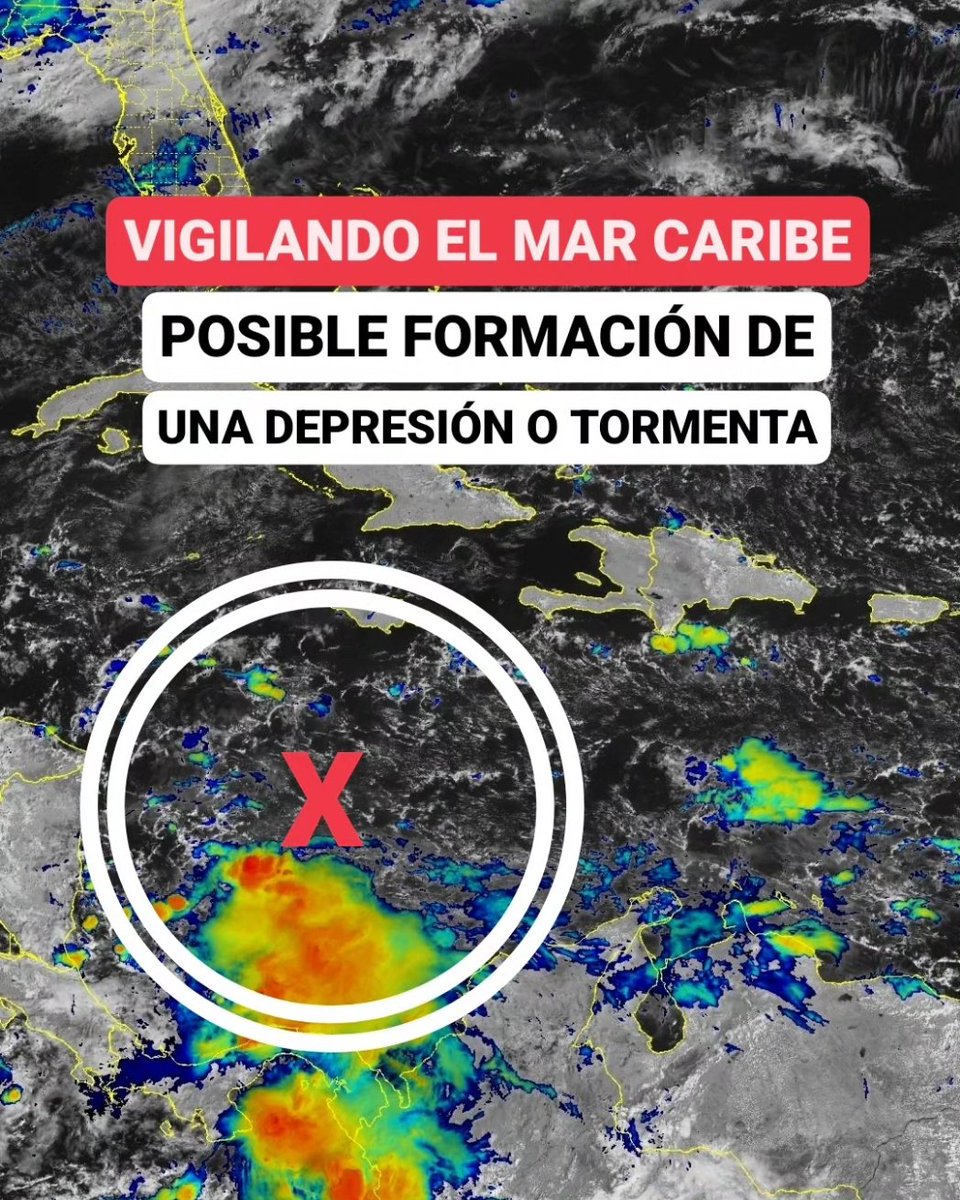 JeanSuriel's tweet photo. 🔴🔴ATENTOS🔴🔴
Empezamos a dar seguimiento a la evolución de un sistema de baja presión que se desarrollará en las próximas 24 a 48 horas al este del Mar Caribe: este sistema encontrará temperaturas muy calientes en la región marina y una atmósfera muy inestable, por lo que podría convertirse en una depresión o en una tormenta tropical.

⚠️El Centro Nacional de Huracanes de Miami prevé que desde el miércoles serán mejores las condiciones meteorológicas para la formación de un ciclón tropical en las inmediaciones de Jamaica.

⚠️El modelo de pronóstico GFS también presenta el fortalecimiento de una tormenta tropical entre el miércoles y el sábado; pero el modelo EUROPEO tarda un poco más en desarrollar al fenómeno entre jueves y domingo.

🔴Todavía nos encontramos en la temporada ciclónica 2023, la cual terminará el 30 de noviembre: para esta fecha es normal que las tormentas y huracanes se formen al oeste y suroeste del Mar Caribe, por lo que debemos vigilar atentamente la trayectoria de este fenómeno.

🔴🔴ATENCIÓN: Independientemente de que se forme o no la Tormenta Tropical Vince, los modelos de pronóstico están anticipando la producción de torrenciales precipitaciones a partir del miércoles en República Dominicana.

🔴🔴Este evento atmosférico podría incidir entre 3 a 4 días en el territorio dominicano, elevando el potencial de inundaciones extremas en muchas zonas del país.

✅️ https://t.co/WlQFg167bk 
➡️ @AgendaClimatica
▶️ https://t.co/OBEFwksFsW