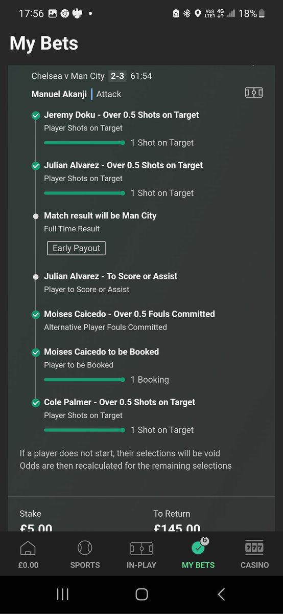 Tverlander93's tweet photo. @bet365  why is it once again everything I put a bet builder on use always try to Rob me by not paying out and not offer me no cash out and clearly trying to say he never assisted the goal when I have screen shots and everyone who has been watching the game can see it https://t.co/oVaXq4jFZ1