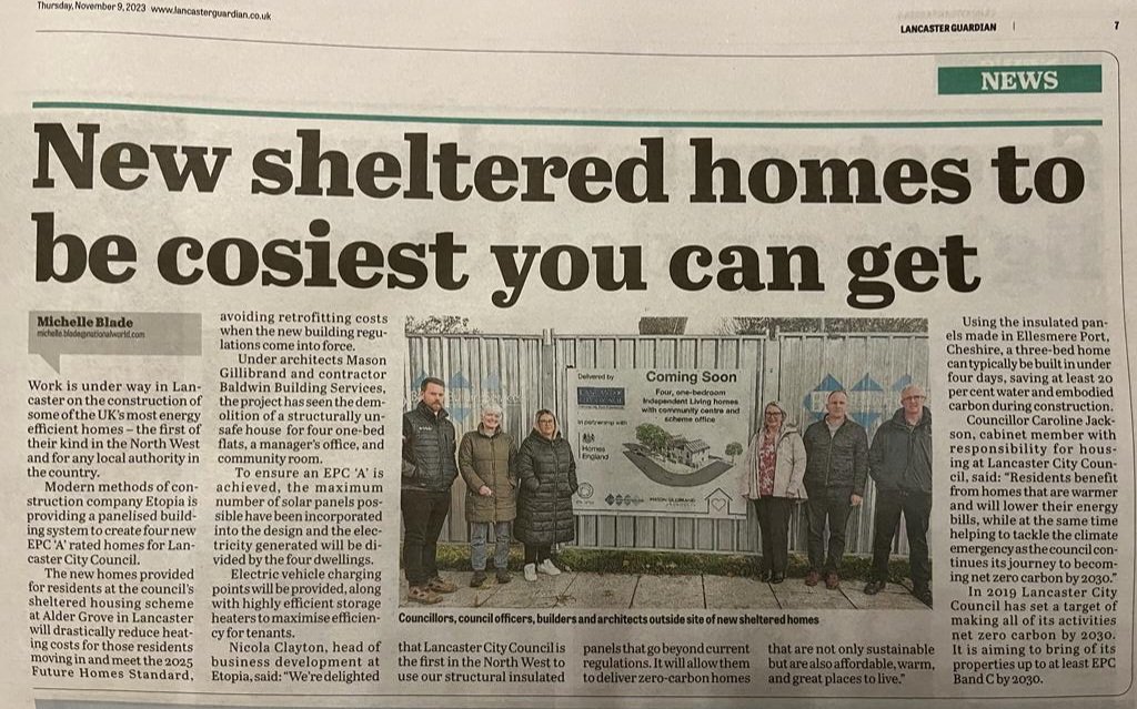 Mason Gillibrand Architects (@masongillibrand) on Twitter photo Great article in the <a href="/GuardianDigital/">Lancaster Guardian</a> about our latest housing development for <a href="/LCC_Housing/">Lancaster City Council Housing</a> working with <a href="/ProjectEtopia/">Project Etopia</a> <a href="/BBS_J_Baldwin/">Jack Baldwin</a> and <a href="/RG_Parkins/">R G Parkins</a> #lancashire #housing #sustainability Great article in the <a href="/GuardianDigital/">Lancaster Guardian</a> about our latest housing development for <a href="/LCC_Housing/">Lancaster City Council Housing</a> working with <a href="/ProjectEtopia/">Project Etopia</a> <a href="/BBS_J_Baldwin/">Jack Baldwin</a> and <a href="/RG_Parkins/">R G Parkins</a> #lancashire #housing #sustainability