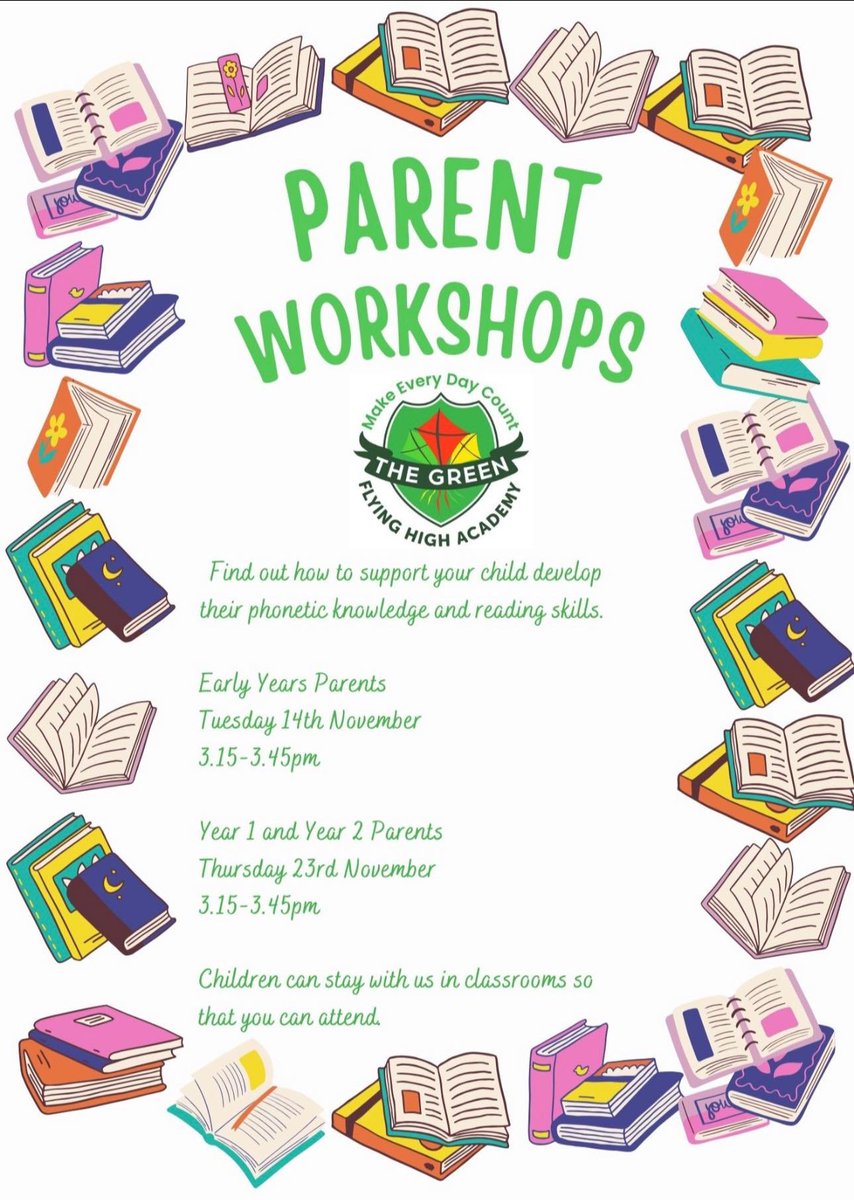 Reading and Phonics Workshops!

📷📷📷📷📷📷📷📷📷

Come along to work with our teachers on how to support your child learn how to become a reader!

If you are unable to make these sessions, please let us know and we can arrange additional sessions
