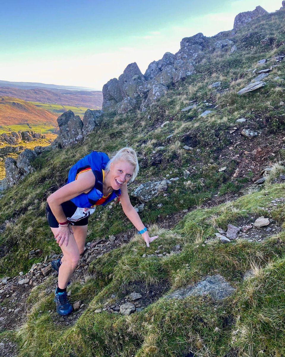 Dunnerdale fell race. The Lake District terrain is so different from the Peak District, especially the treacherous descents but I came away unscathed with no broken bones and all teeth still intact!