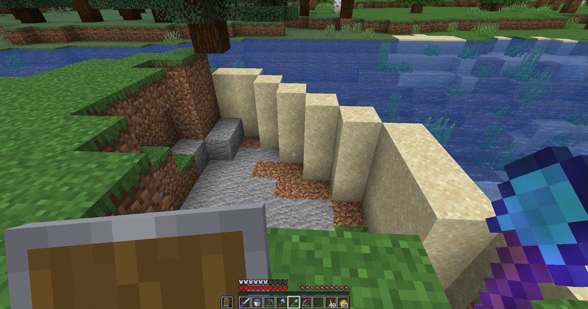 Dites-moi pas que je suis le seul à faire un mur comme ça quand je creuse du sable pour pas que l'eau me gêne ???