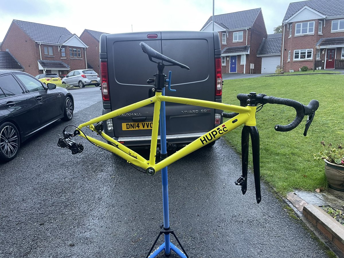 kevdavies63's tweet photo. The boy did it again. P1 again today on a very muddy course. Full strip down clean after that showed a bearing gone in the bottom bracket that needs replacing before next weekend at Caerphilly. #cx #wmccl #absolutemtb #melonoptics #hupcc https://t.co/4eZqfcvWFW