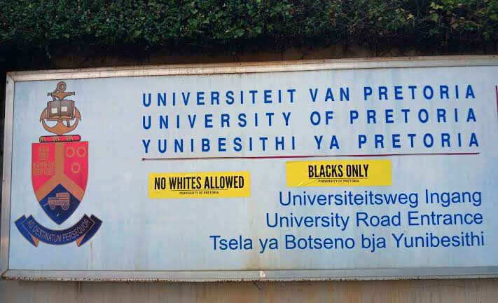MightiJamie's tweet photo. Afriforum gets a lot of passes because of associations to the God Father. 

Do you remember how University of Pretoria was raging about this vandalism of University property and the division of the student body until they discovered the perpetrators were Afriforum students? https://t.co/hOkAsvJMBH