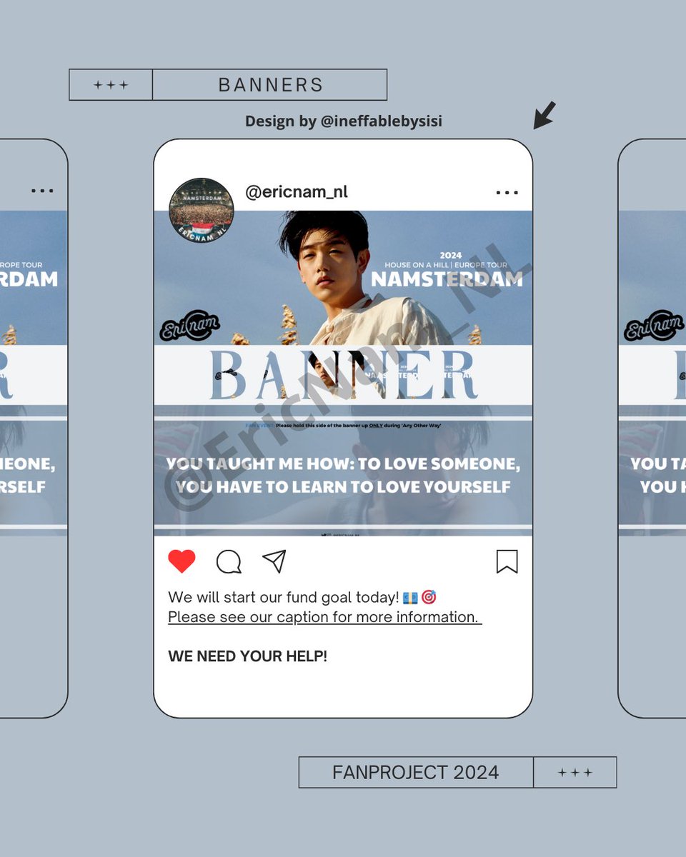 EricNam_NL's tweet photo. BANNER PROJECT - 2024 NAMSTERDAM (ERIC NAM).

19 &amp; 20th of March 2024. 🇳🇱 https://t.co/OEaY4JrFmy