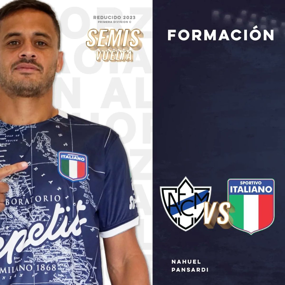 SpItaliano's tweet photo. ⚽️ ¡Formación confirmada de Sportivo Italiano para esta tarde!
Los de Marcelo Barrera van por la final del Reducido.
HOY HAY QUE GANAR ITALIANO!💙
#VamosTano🇮🇹
#ForzaACIA💪🏻
#PrimeraC https://t.co/WK93dEcZM9