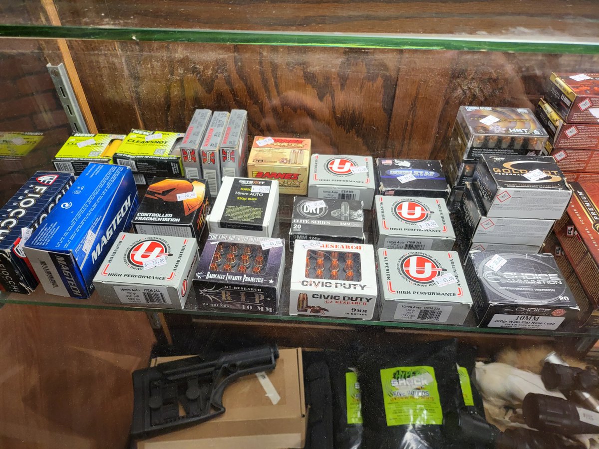 Tactical_review's tweet photo. 10mm, 9mm, 38 special, 20ga.

Price as marked plus shipping, DM for payment details.

#TooMuchCrap https://t.co/aZPFunZPb7