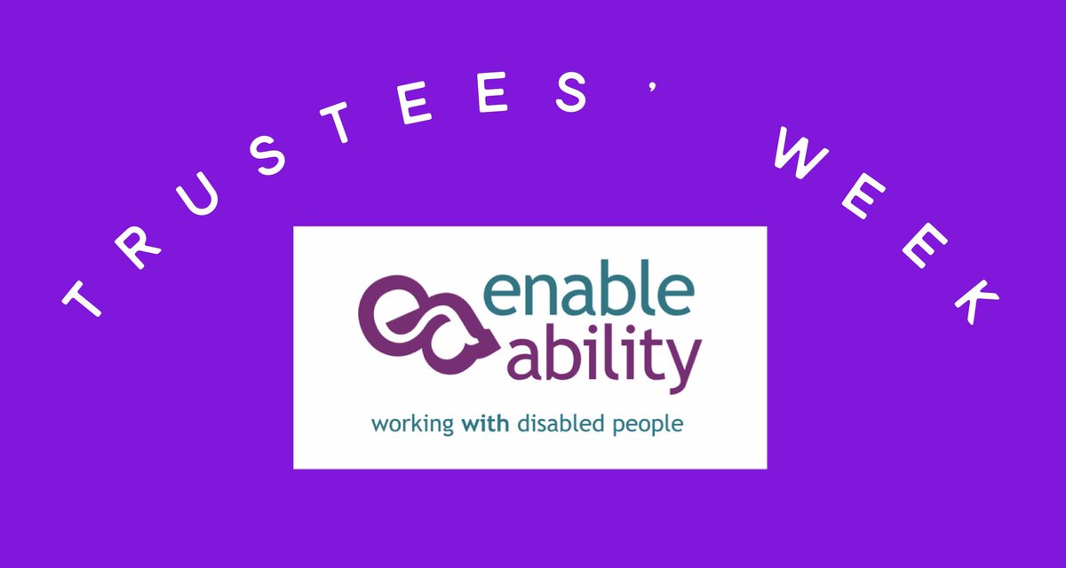 EnableAbility's tweet photo. Today marks the end of Trustees’ week. 

Behind the scenes of Enable Ability, we have a board of dedicated Trustees’ who give so much time and support to ensure the charity not only meets its mission, but to guarantee the longevity of its existence. 

Thank you for everything! https://t.co/30j54ZhpyH