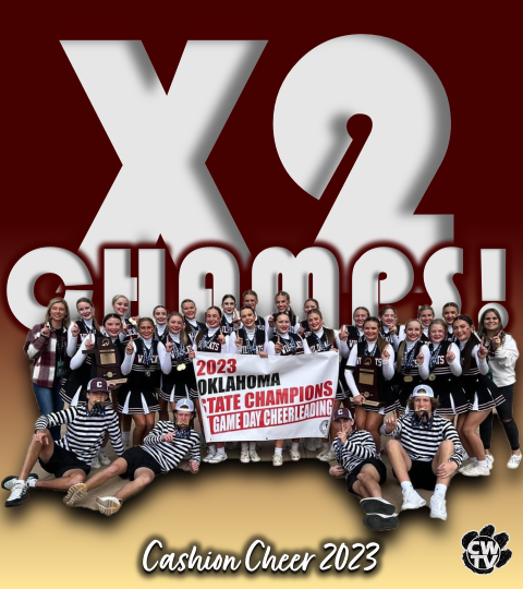 TvCashion's tweet photo. ALL WE DO IS WIN!
Wildcats Cheer bring home 2 MORE STATE TITLES with last Saturday's 2A GAME DAY CHEER CHAMPIONSHIP & 2A STATE ACADEMIC TITLE!
That's 4 STATE TITLES in ONE MONTH!
Congrats to Coach Hobgood, Coach Williams, and the squad for continuing this epic run!
#GOLDCAUGHT https://t.co/G4STSipdiK