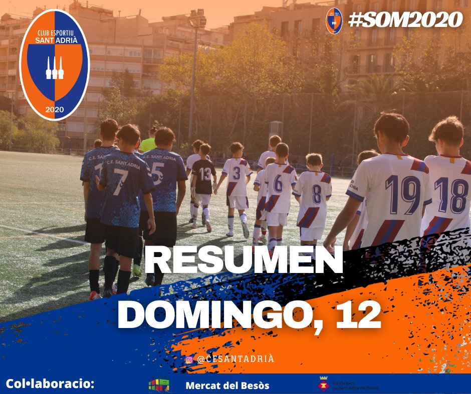 CE_SantAdria's tweet photo. Hemos tenido un fin de semana, lleno de emociones donde Nuestros jugadores se han dejado la piel por defender nuestro escudo y nuestros colores.
No todos han conseguido la victoria pero si han aprendido de la derrota.

#Somos2020🧡💙 #Findesemana #Liga #FCF #Cadeca #SomSantAdrià https://t.co/bzvGI04OZH