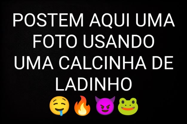 Vamos lá, MUSAS LINDAS DO X
Postem aqui uma foto usando uma calcinha de ladinho 
🔥😋😈🐸

Quem puder participar e dar um RT pra ajudar a página.
🔄✅

Muito obrigado!!