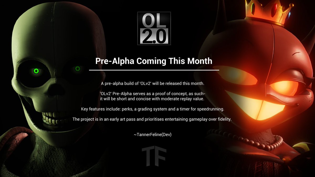 OL_Development's tweet image. You can expect something special coming this month! 🦃

A pre-alpha build of &apos;OLv2&apos; will be released.

#gamedev #indiedev #indiegame #horror #horrorgame #UnrealEngine #UE5 #OLV2