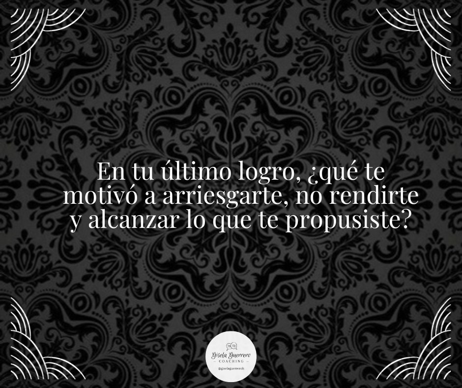giselaguerreroh's tweet image. Pregúntate a ti mismo:

En tu último logro,¿qué te motivó a arriesgarte, no rendirte y alcanzar lo que te propusiste?

#PreguntaDeLaSemana 🤔