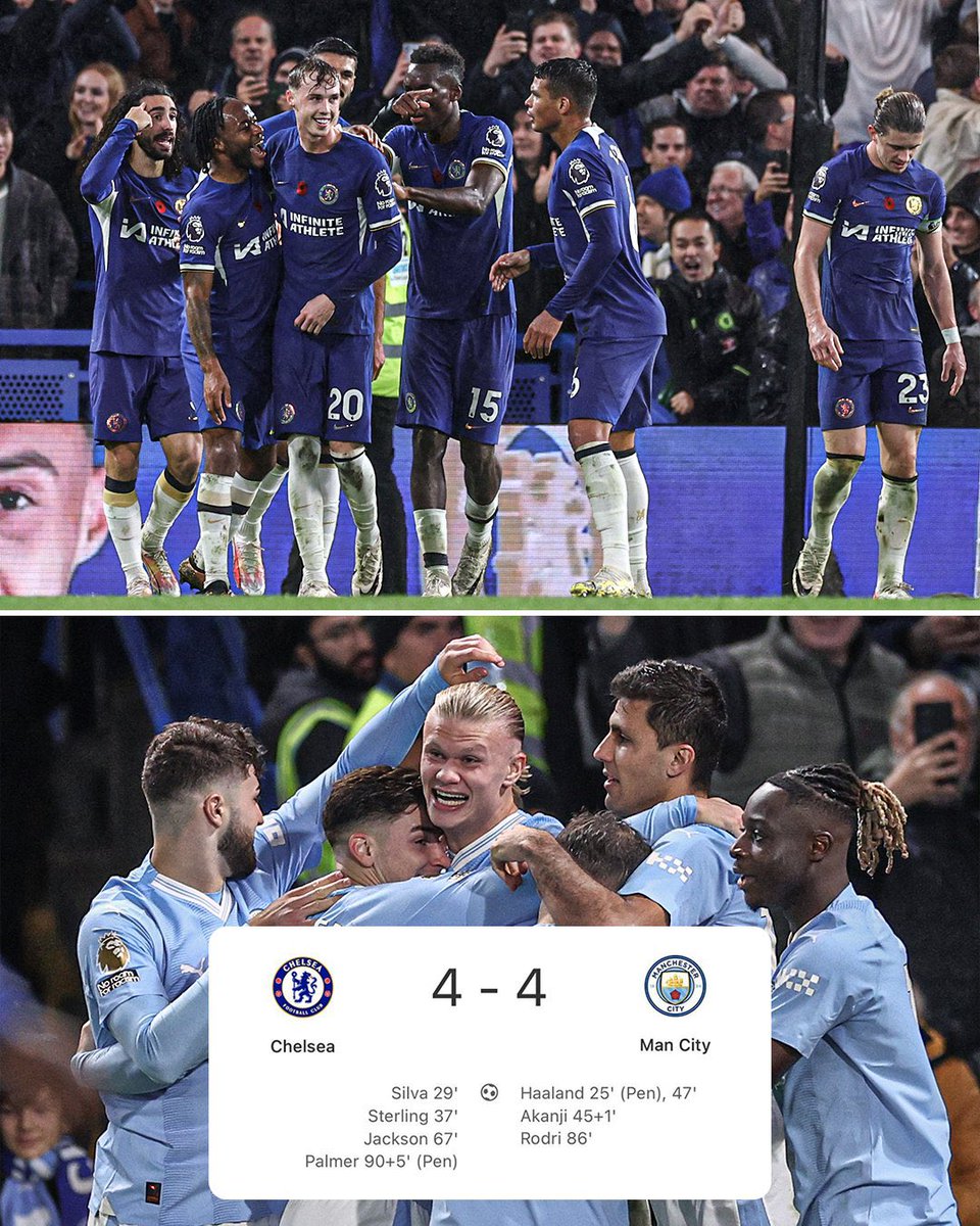erbature's tweet photo. Chelsea - Manchester City son yılların en çılgın maçlarından biri oldu. Ne büyük keyif. Ve o cümle akıllara gelir: İşte Premier Lig bu! 🔥 Ekleme yapayım: İşte Futbol bu https://t.co/S87aej7wps