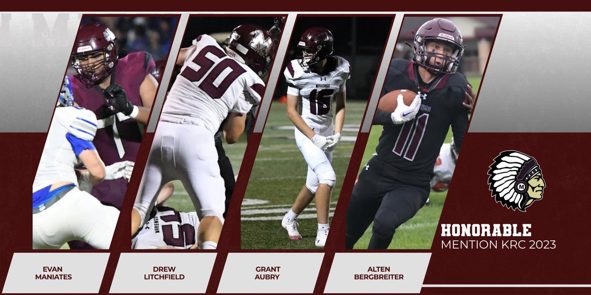 Congrats to our KRC Honorable Mentions 🏈