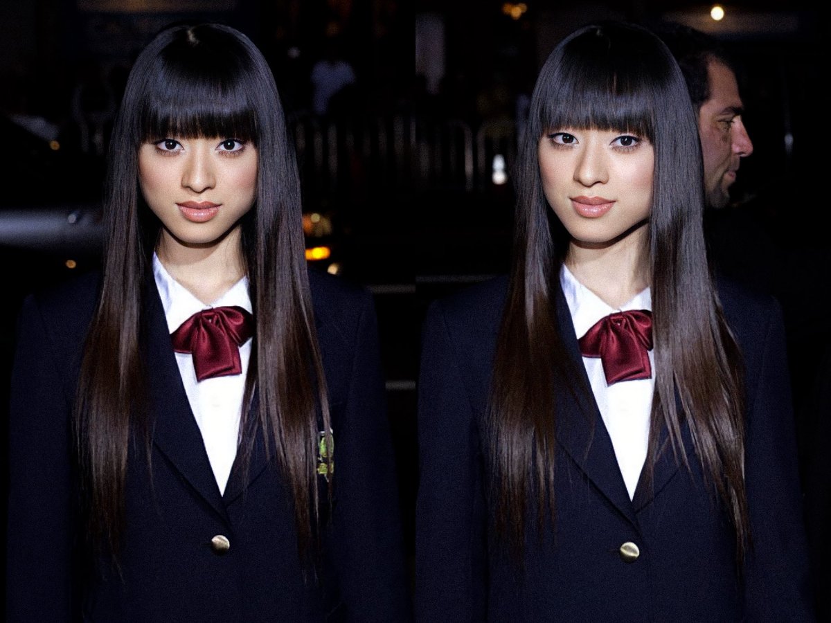 chiaki kuriyama at the premiere of kill bill, 2003.