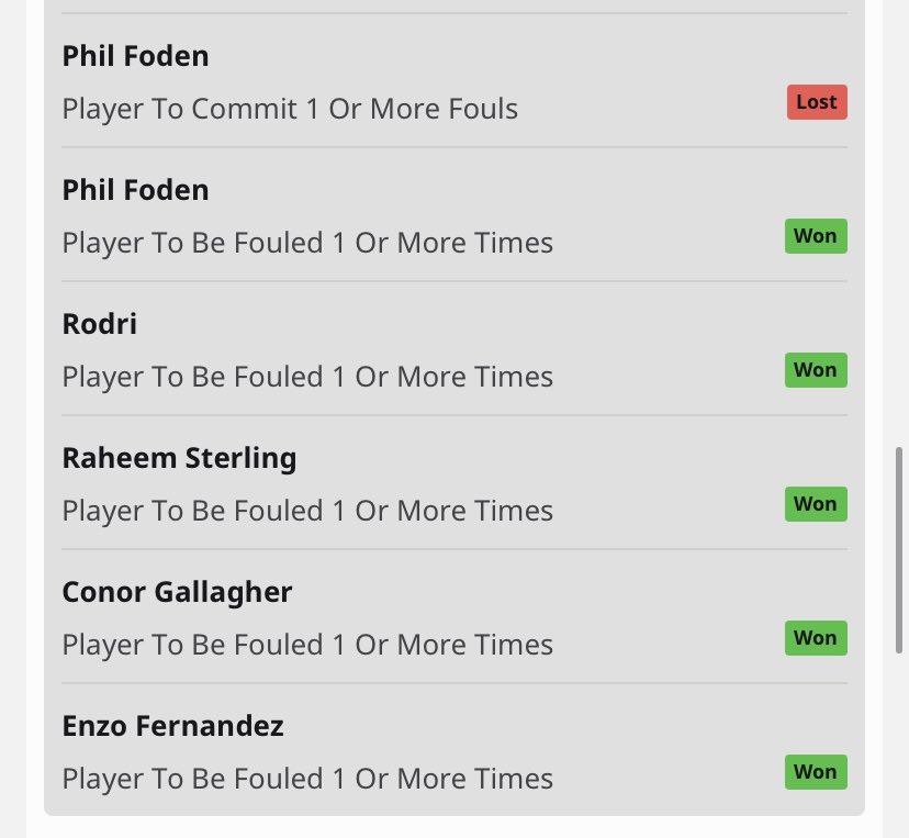 TazS47's tweet photo. @AndyRobsonTips @AndyRobsonTips  apparently Foden at the end wasnt a foul! For 1.1k https://t.co/OuQJ7nTwht