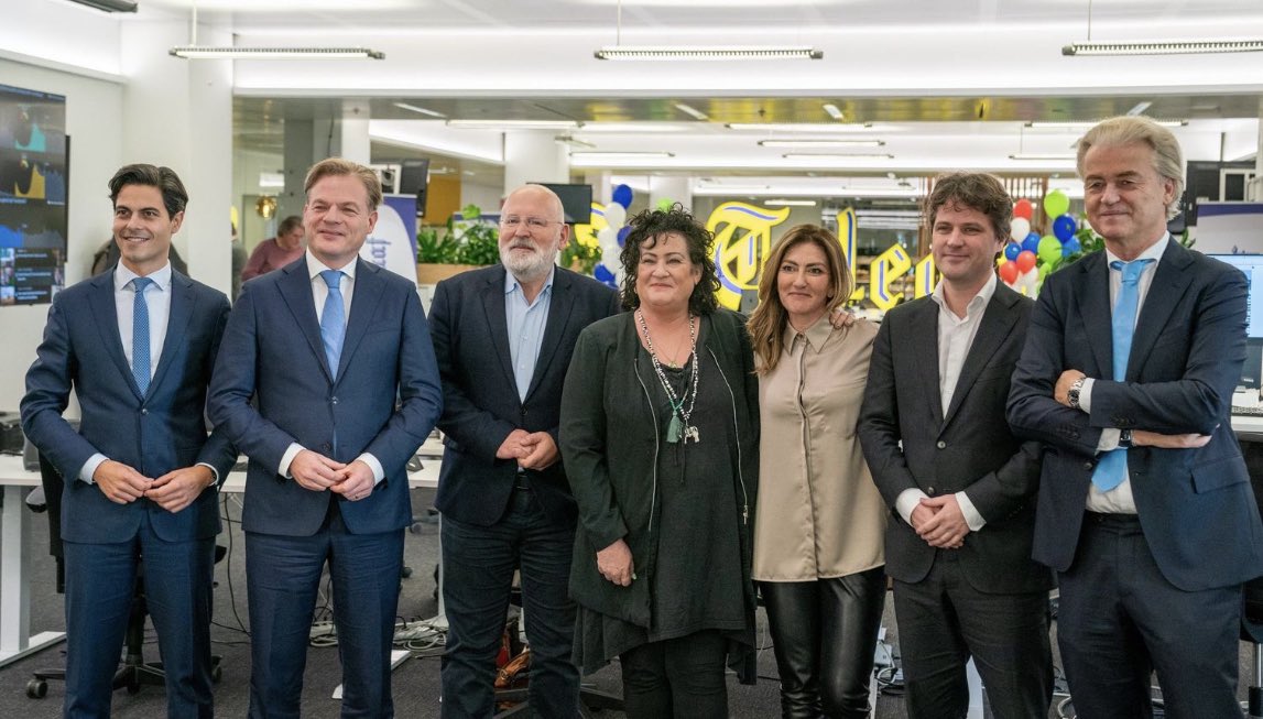 Lovanderpeet's tweet photo. De lijsttrekkers mogen hun eigen voorpagina maken. Mooie traditie inmiddels. Ik heb het ruim 20 jaar geleden bedacht voor De Telegraaf. @SParadijs en @volmerfrank waren meteen enthousiast. https://t.co/CcHQzSmdrr