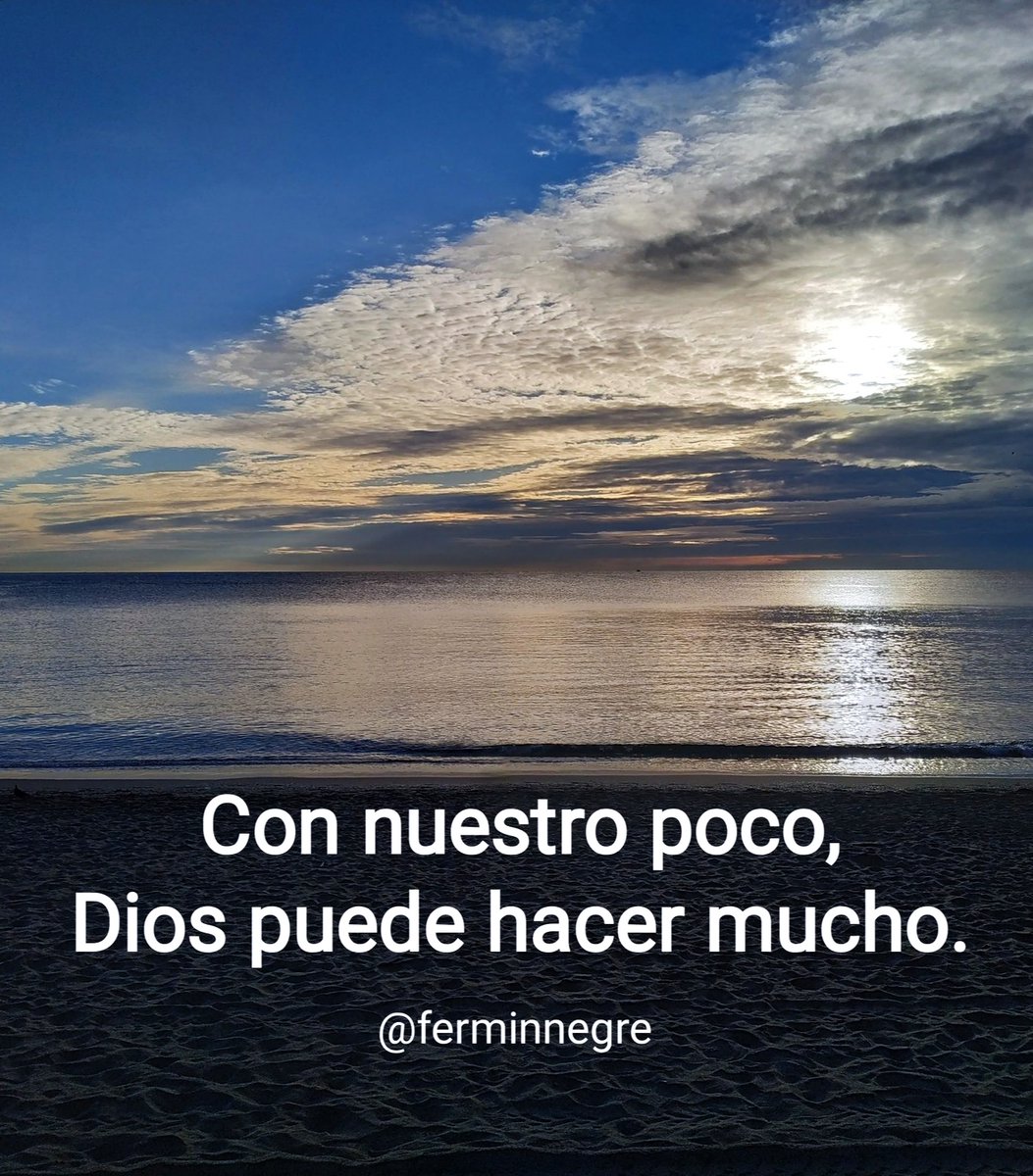 ferminnegre's tweet photo. Comienza la semana. Siete días para confiar y poner en manos de Dios lo que somos y tenemos. Él dará frutos a cada gesto pequeño y sencillo en favor de los demás...
#FelizLunes #FelizSemana https://t.co/N3QTMAs0p2