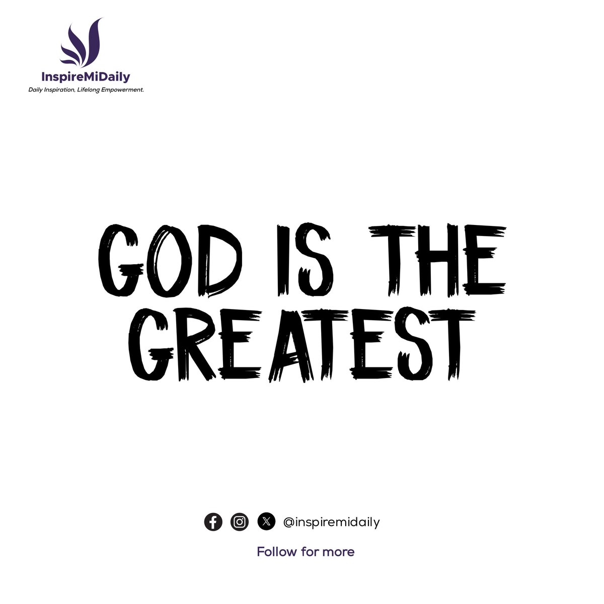 InspireMiDaily's tweet photo. Embracing the belief that God is the greatest, finding strength in faith. 🙏

#FaithJourney #inspiremidaily #fhearnot https://t.co/i8SV8kN21V