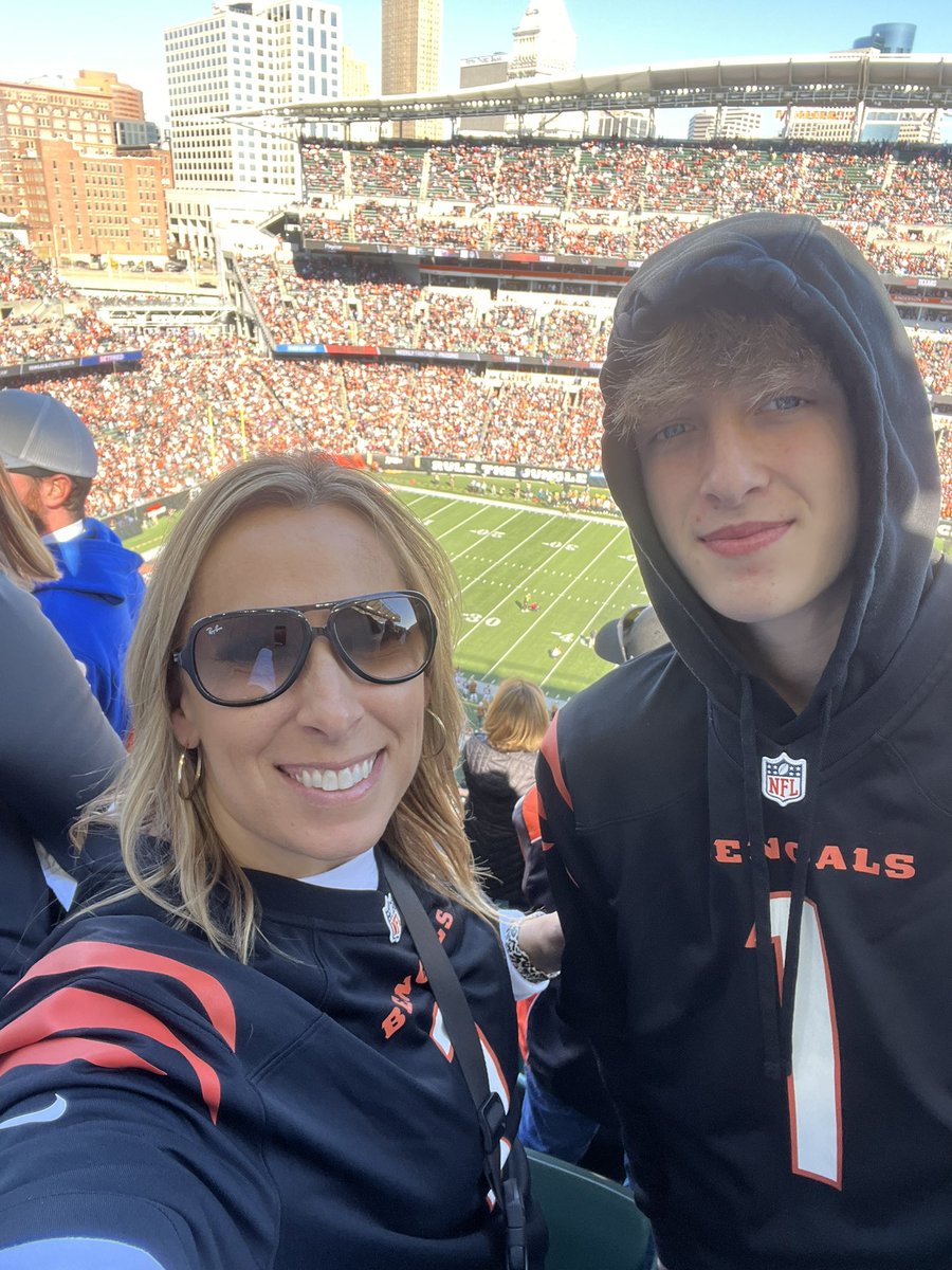 KrisFickert's tweet image. Mother-Son kinda Who Dey! #rulethejungle